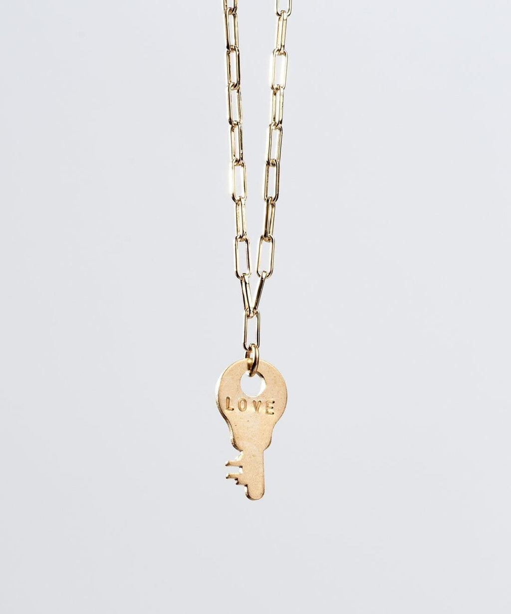 Dainty Charlotte Key Brooklyn Chain Necklace