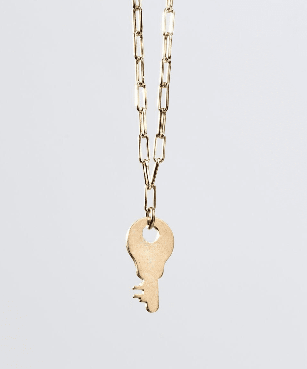 Dainty Charlotte Key Brooklyn Chain Necklace
