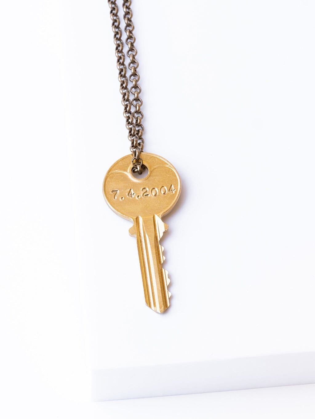 Date to Remember Classic Key Necklace