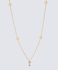 Heart Drop Mini Skeleton Key Necklace