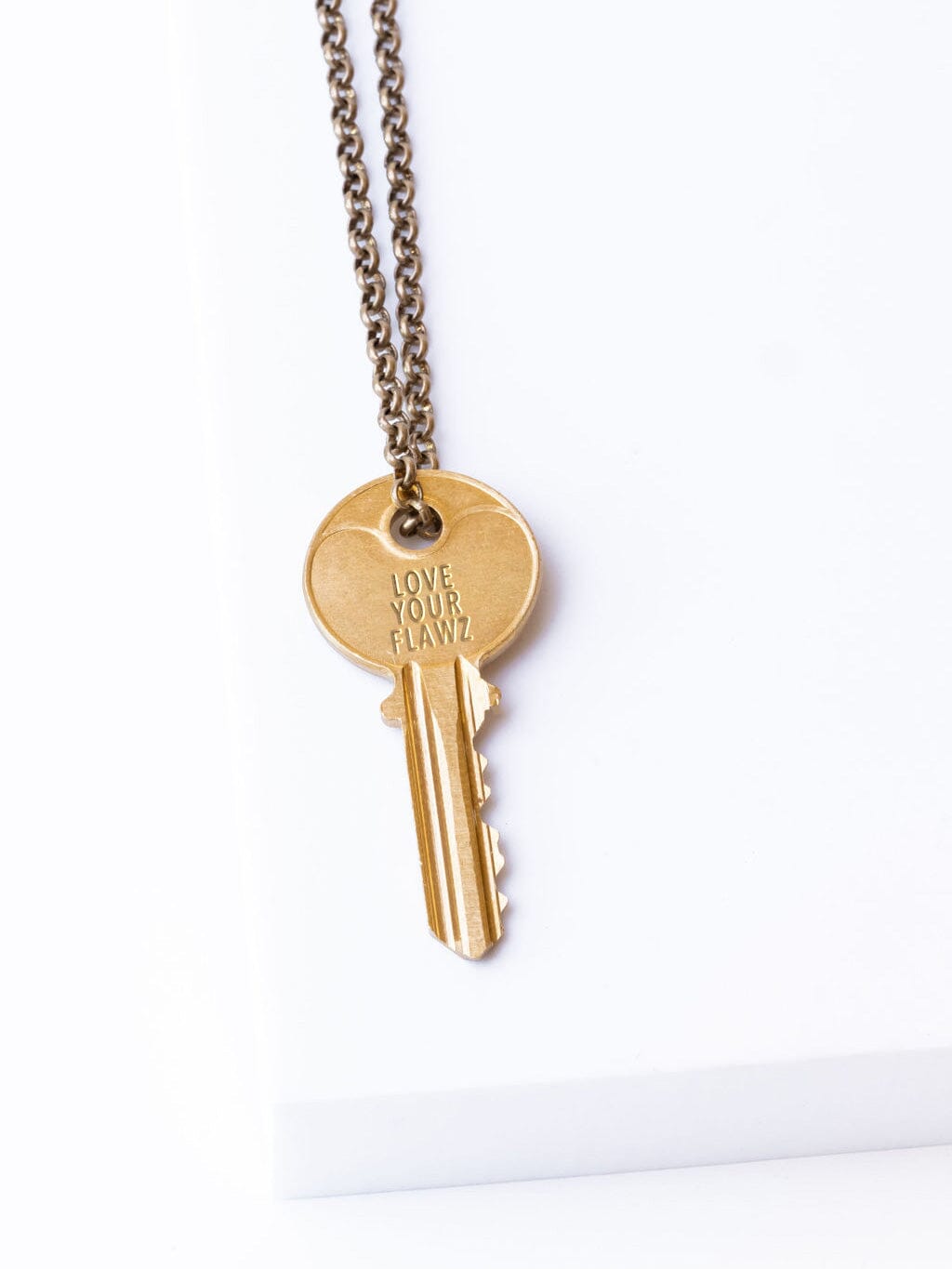 Love Your Flawz Classic Key Necklace