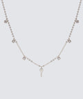 Crystal Droplet + Mini Key Necklace