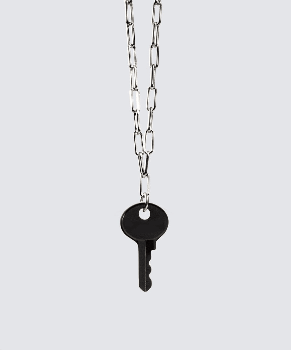Color Dainty Emily Key Silver Brooklyn Chain Necklace