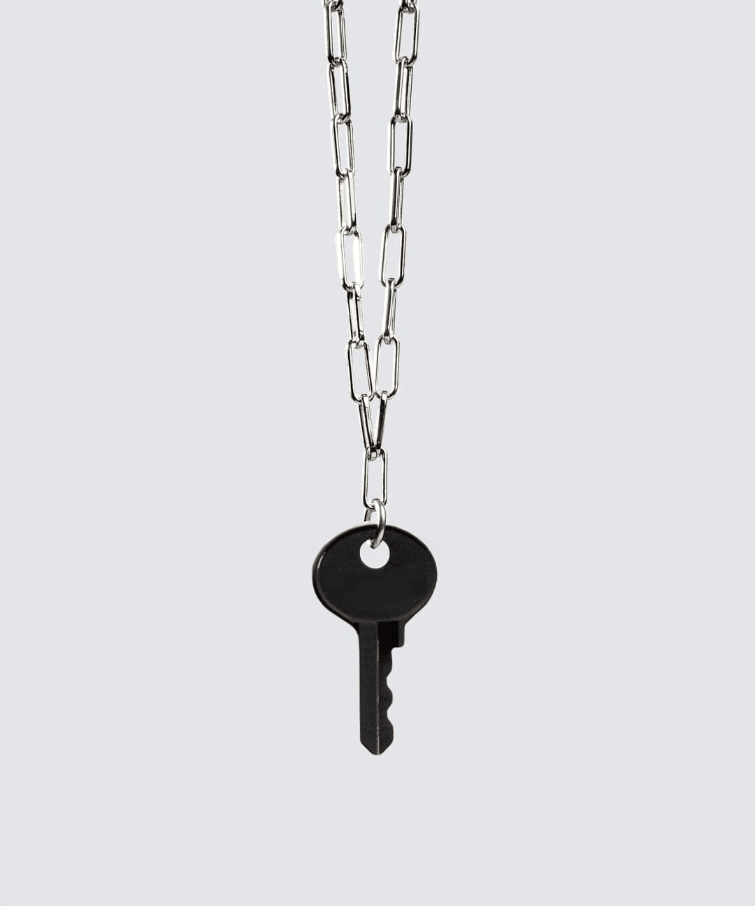 Color Dainty Emily Key Silver Brooklyn Chain Necklace