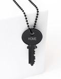 HHCLA Matte Black Classic Key Necklace