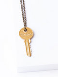 Sobriety Date Anniversary Classic Key Necklace